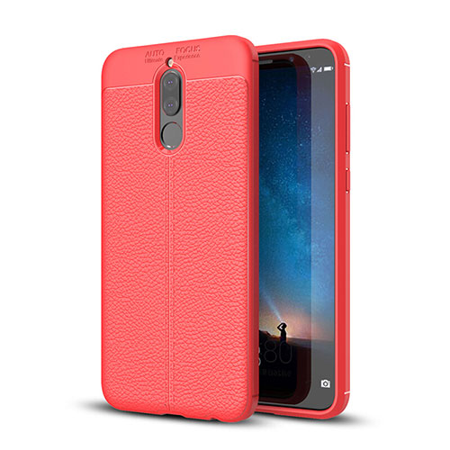 Soft Silicone Gel Leather Snap On Case Cover S03 for Huawei G10 Red