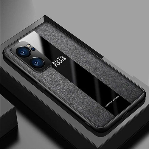 Soft Silicone Gel Leather Snap On Case Cover S03 for Oppo Reno7 Pro 5G Black