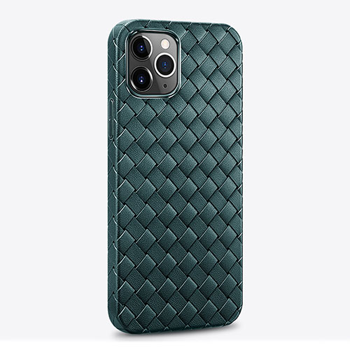 Soft Silicone Gel Leather Snap On Case Cover S06 for Apple iPhone 14 Pro Max Green