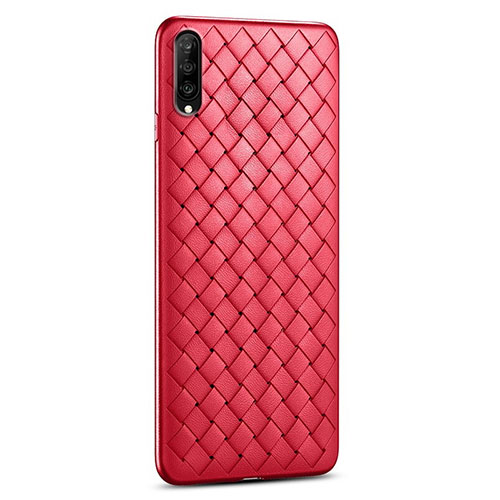 Soft Silicone Gel Leather Snap On Case Cover S06 for Huawei Honor 9X Pro Red