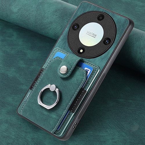 Soft Silicone Gel Leather Snap On Case Cover SD1 for Huawei Honor Magic5 Lite 5G Green