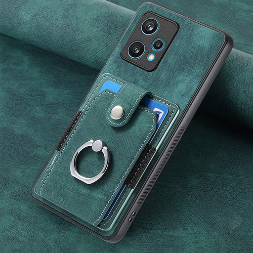 Soft Silicone Gel Leather Snap On Case Cover SD2 for Realme 9 Pro+ Plus 5G Green