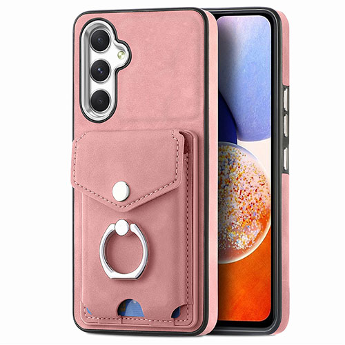 Soft Silicone Gel Leather Snap On Case Cover SD4 for Samsung Galaxy M44 5G Pink