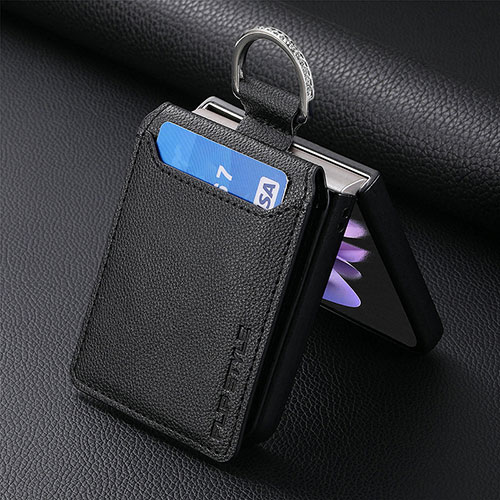 Soft Silicone Gel Leather Snap On Case Cover SD5 for Motorola Moto Razr 40 Ultra 5G Black