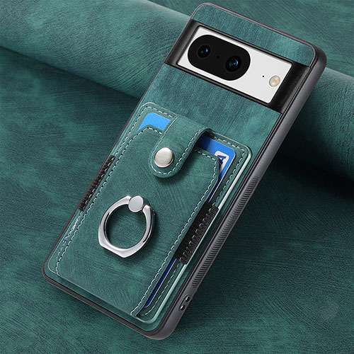 Soft Silicone Gel Leather Snap On Case Cover SD6 for Google Pixel 8 5G Green