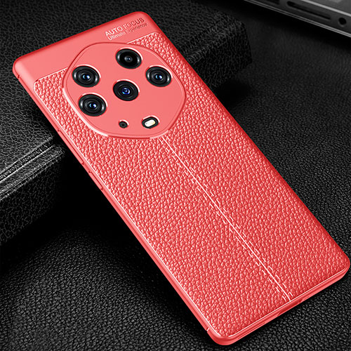 Soft Silicone Gel Leather Snap On Case Cover WL1 for Huawei Honor Magic3 Pro+ Plus 5G Red