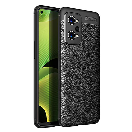 Soft Silicone Gel Leather Snap On Case Cover WL1 for Realme GT2 Pro 5G Black