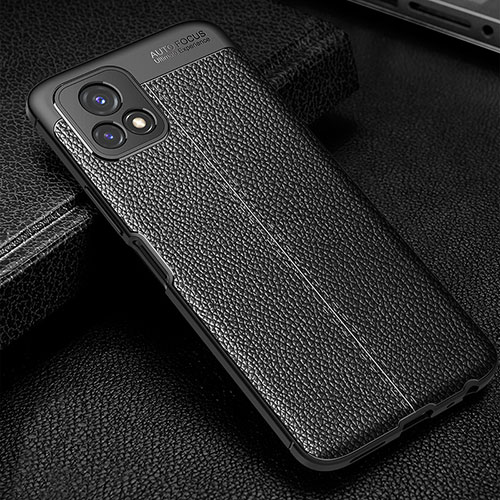 Soft Silicone Gel Leather Snap On Case Cover WL1 for Vivo iQOO U3 5G Black