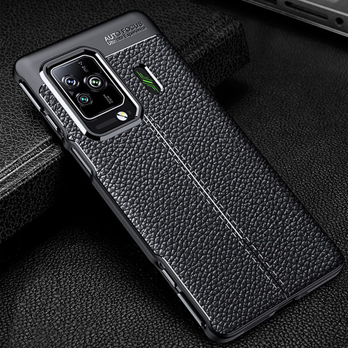 Soft Silicone Gel Leather Snap On Case Cover WL1 for Xiaomi Black Shark 5 Pro 5G Black