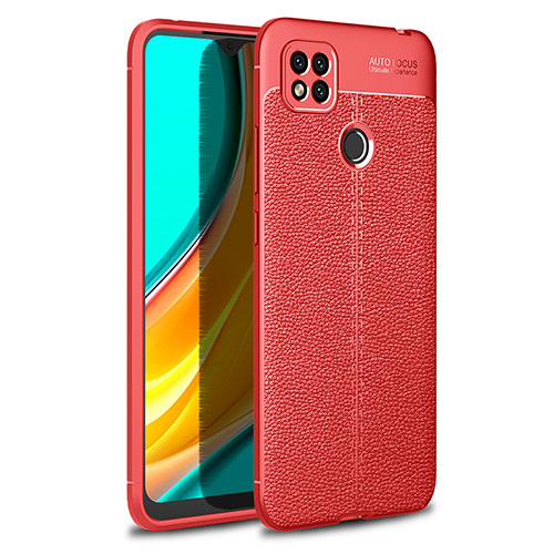 Soft Silicone Gel Leather Snap On Case Cover WL1 for Xiaomi POCO C31 Red