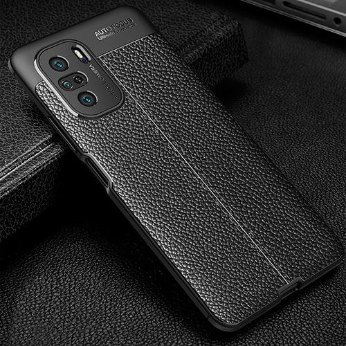 Soft Silicone Gel Leather Snap On Case Cover WL1 for Xiaomi Redmi K40 Pro+ Plus 5G Black