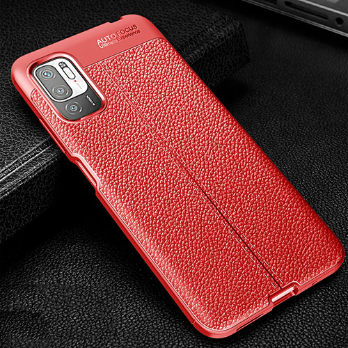 Soft Silicone Gel Leather Snap On Case Cover WL1 for Xiaomi Redmi Note 11 SE 5G Red