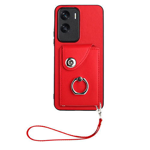 Soft Silicone Gel Leather Snap On Case Cover XK1 for Huawei Honor 90 Lite 5G Red