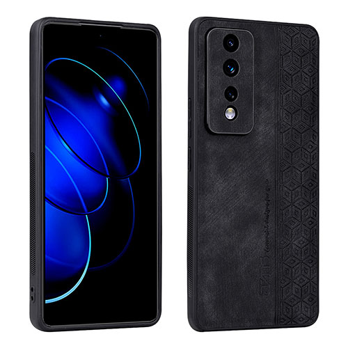 Soft Silicone Gel Leather Snap On Case Cover YZ1 for Huawei Honor 80 GT 5G Black