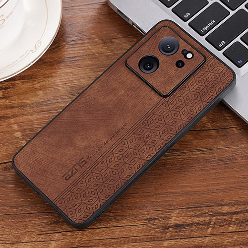 Soft Silicone Gel Leather Snap On Case Cover YZ2 for Xiaomi Redmi K60 Ultra 5G Brown