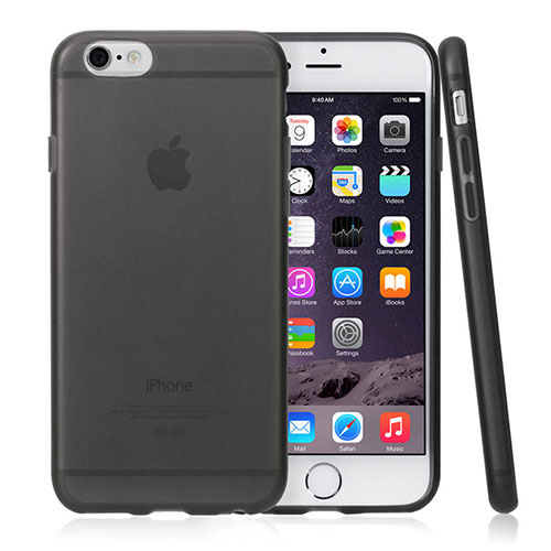 Soft Silicone Gel Matte Finish Cover for Apple iPhone 6 Gray