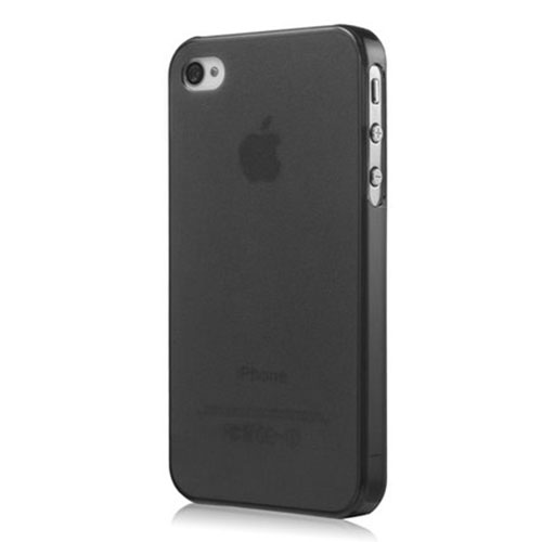 Soft Silicone Gel Transparent Matte Finish Cover for Apple iPhone 4 Gray