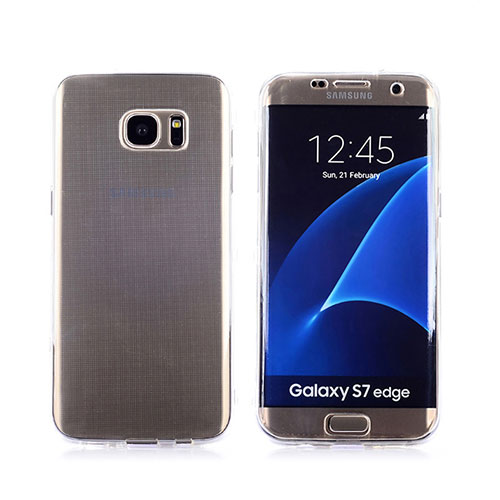 Soft Transparent Flip Case Cover for Samsung Galaxy S7 Edge G935F Clear