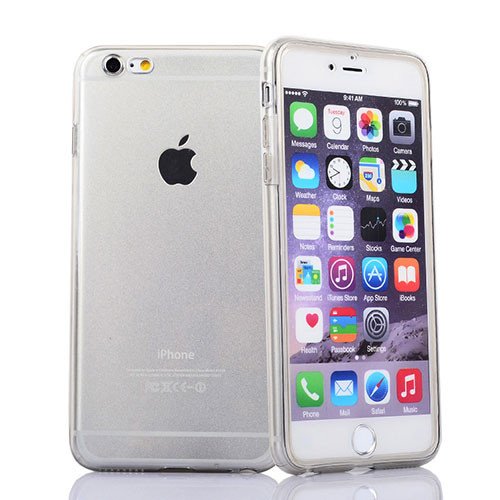 Soft Transparent Flip Cover for Apple iPhone 6S Plus White