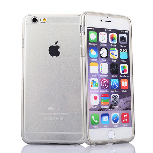 Soft Transparent Flip Cover for Apple iPhone 6S White