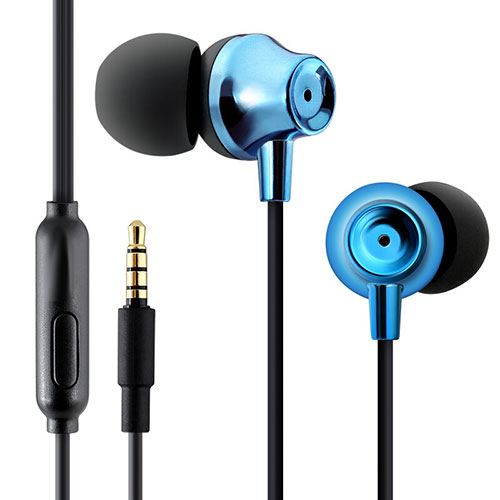 Sports Stereo Earphone Headphone In-Ear H21 Blue