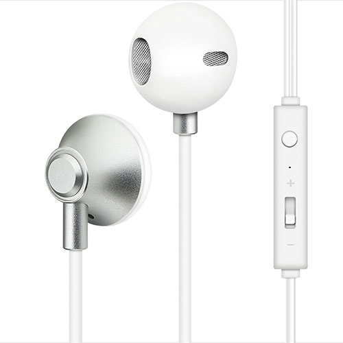 Sports Stereo Earphone Headset In-Ear H05 Silver