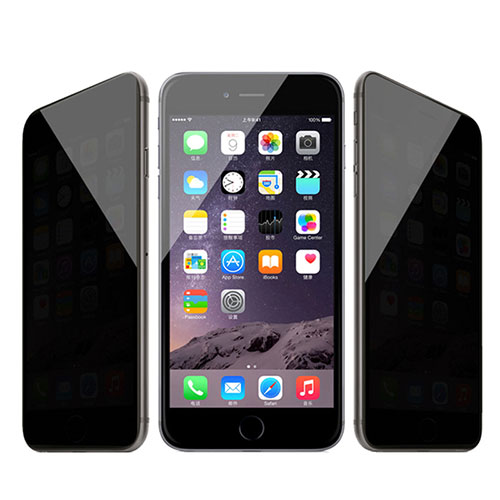 Tempered Glass Anti-Spy Screen Protector Film for Apple iPhone 6 Blue