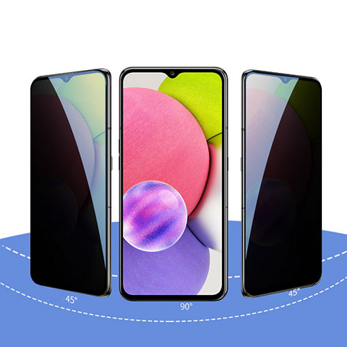 Tempered Glass Anti-Spy Screen Protector Film S09 for Samsung Galaxy A70 Clear