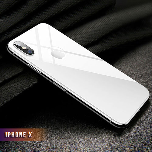 Tempered Glass Back Protector Film B02 for Apple iPhone Xs Max White