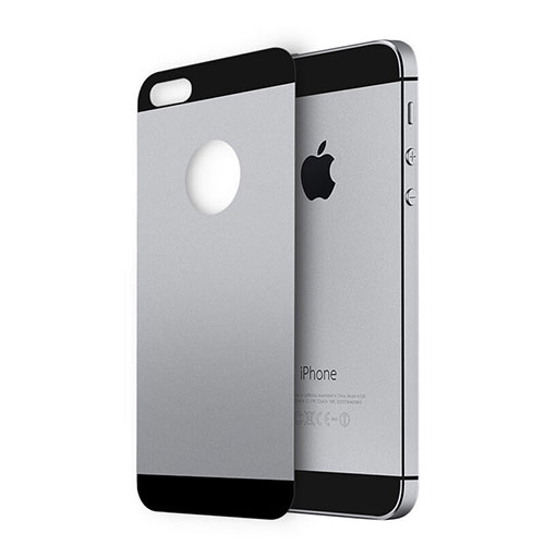 Tempered Glass Back Protector Film for Apple iPhone 5 Gray