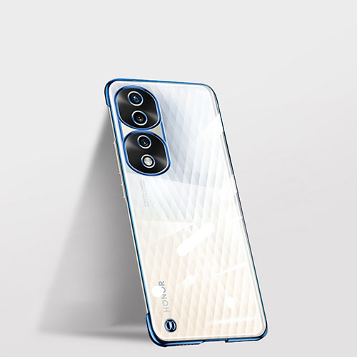 Transparent Crystal Frameless Hard Case Back Cover for Huawei Honor 70 Pro+ Plus 5G Blue