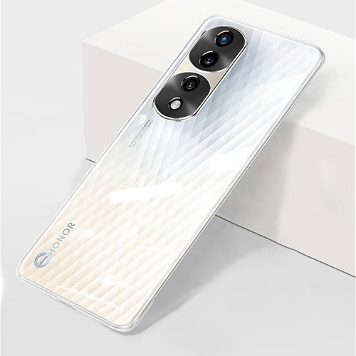 Transparent Crystal Frameless Hard Case Back Cover for Huawei Honor 80 Pro 5G Clear