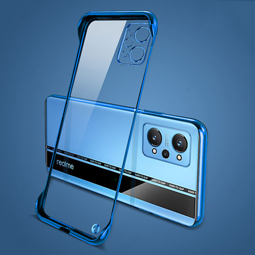 Transparent Crystal Frameless Hard Case Back Cover for Realme GT Neo 3T 5G Blue