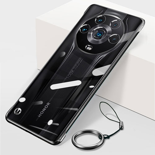 Transparent Crystal Frameless Hard Case Back Cover H01 for Huawei Honor Magic4 Ultimate 5G Black