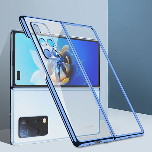 Transparent Crystal Hard Case Back Cover AC1 for Huawei Mate X2 Blue