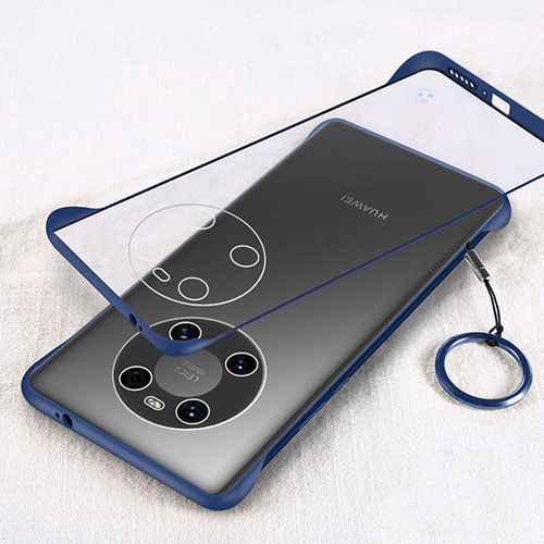 Transparent Crystal Hard Case Back Cover H01 for Huawei Mate 40E 5G Blue