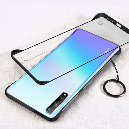 Transparent Crystal Hard Case Back Cover H01 for Huawei P smart S Black