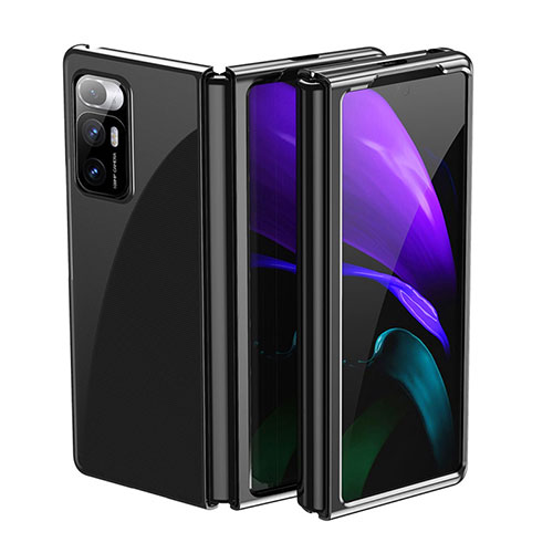 Transparent Crystal Hard Case Back Cover H01 for Xiaomi Mix Fold 5G Black