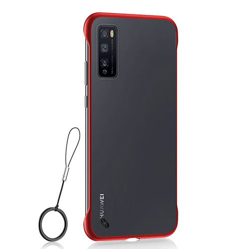 Transparent Crystal Hard Case Back Cover H02 for Huawei Enjoy 20 Pro 5G Red