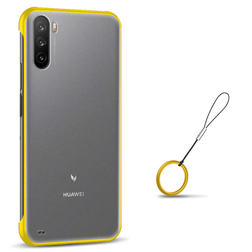 Transparent Crystal Hard Case Back Cover H02 for Huawei Mate 40 Lite 5G Yellow