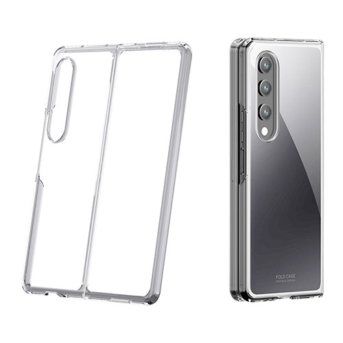 Transparent Crystal Hard Case Back Cover H02 for Samsung Galaxy Z Fold3 5G Clear