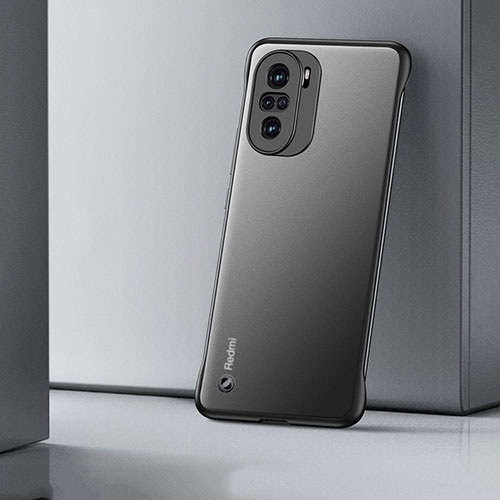 Transparent Crystal Hard Case Back Cover H02 for Xiaomi Poco F3 5G Black
