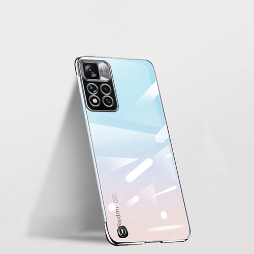 Transparent Crystal Hard Case Back Cover H03 for Xiaomi Mi 11i 5G (2022) Black