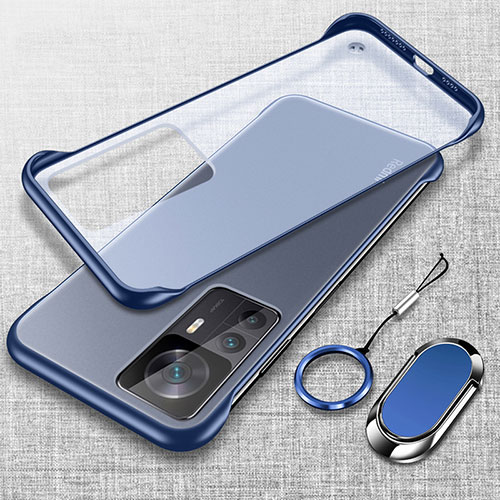 Transparent Crystal Hard Case Back Cover H03 for Xiaomi Mi 12T Pro 5G Blue