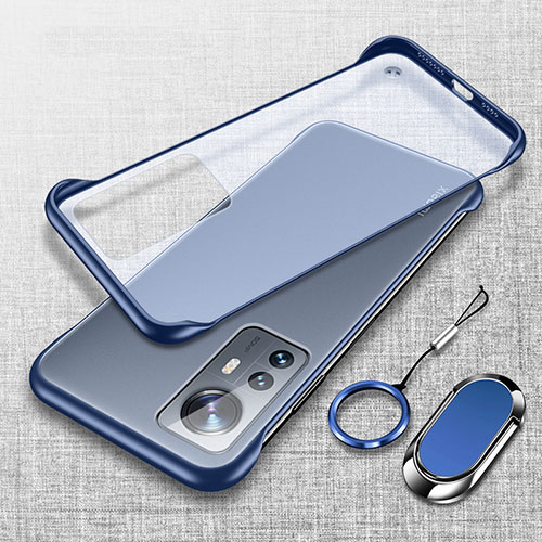 Transparent Crystal Hard Case Back Cover H06 for Xiaomi Mi 12 Pro 5G Blue