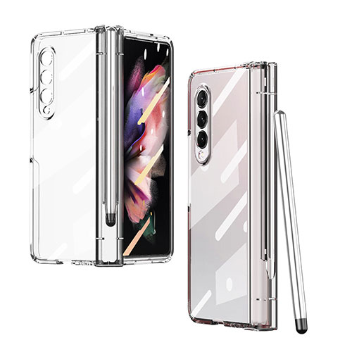 Transparent Crystal Hard Case Back Cover H07 for Samsung Galaxy Z Fold3 5G Clear