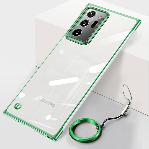 Transparent Crystal Hard Case Back Cover JS1 for Samsung Galaxy Note 20 Ultra 5G Green