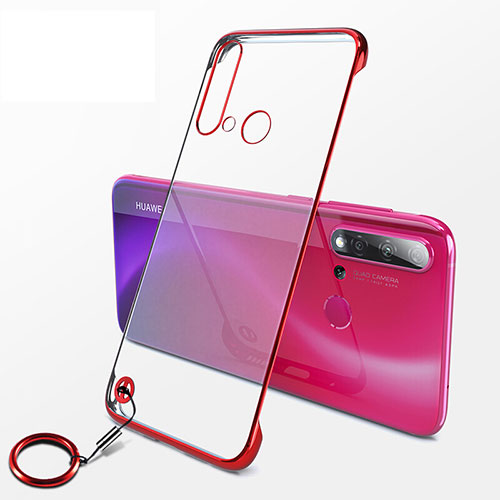 Transparent Crystal Hard Case Back Cover K01 for Huawei P20 Lite (2019) Red