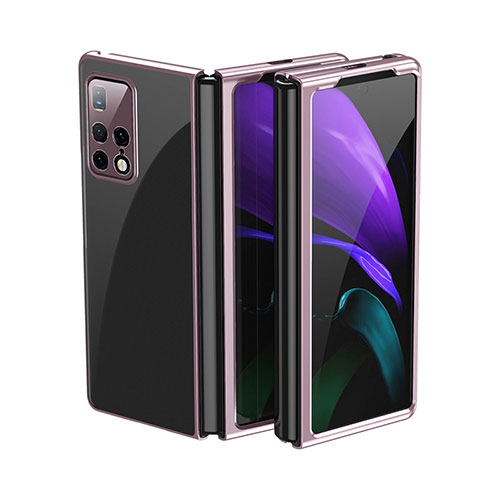 Transparent Crystal Hard Case Back Cover QH1 for Huawei Mate X2 Rose Gold