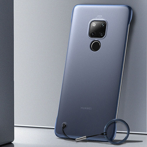 Transparent Crystal Hard Case Back Cover S02 for Huawei Mate 20 X 5G Blue